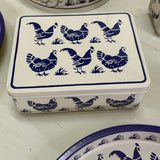 Blue Hen Biscuit Tin