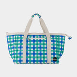 Tote Bag-Green & Blue Check