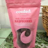 coated choc raspberry